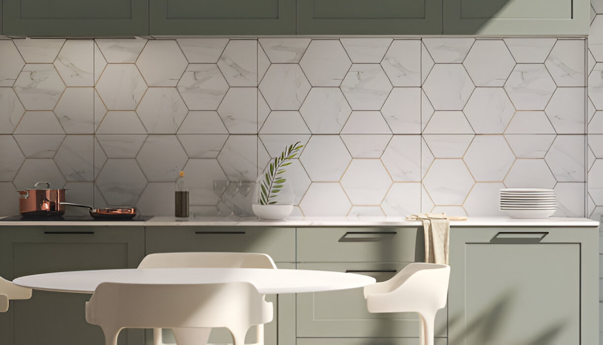 Hexagon Marble Tiles